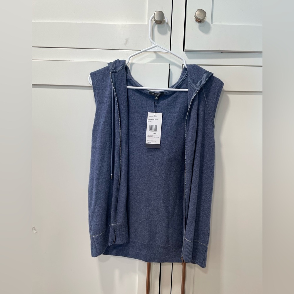 Lafayette 148 New York Denim Melange Top
